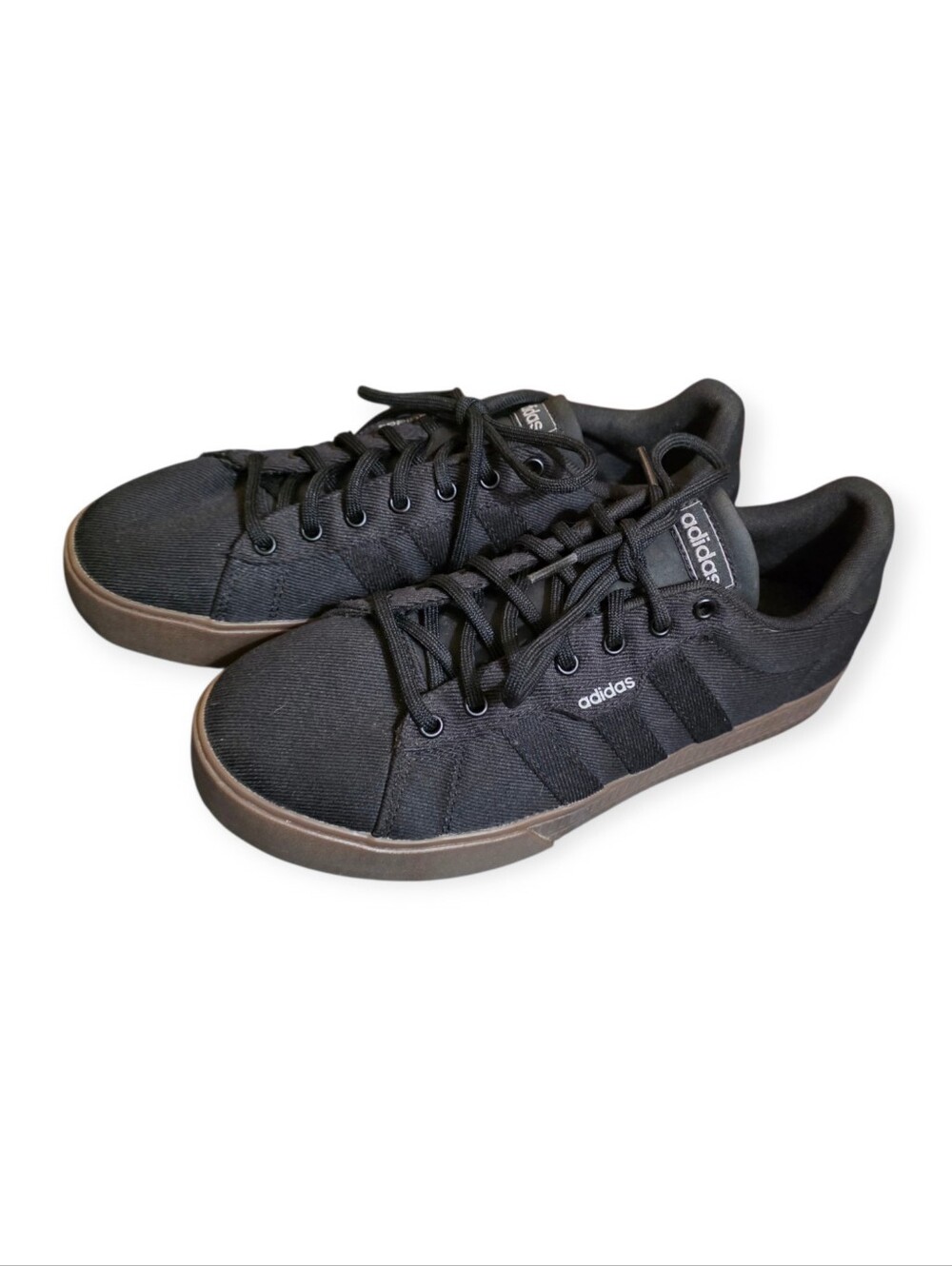adidas Daily 3.0 Core Black Gum Sneakers Men's 8.5 Skate Shoes - Picture 4 of 7